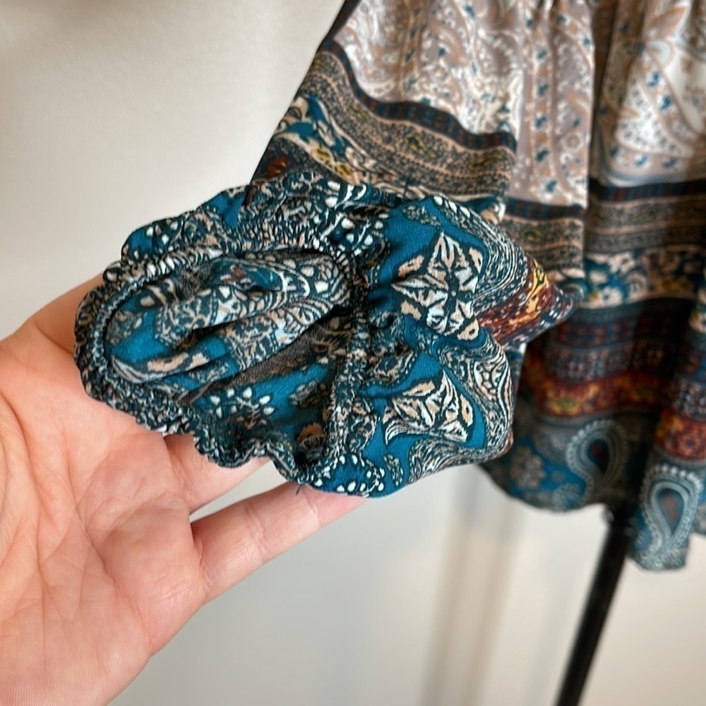 Knox Rose Peasant Boho Blouse Size XS - Picture 6 of 9